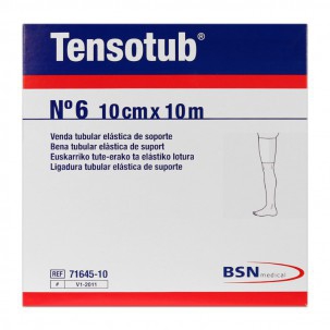 Tensotub Nº 6 Thick Legs and Thighs: Elastic tubular bandage of light compression (10 cm x 10 meters)